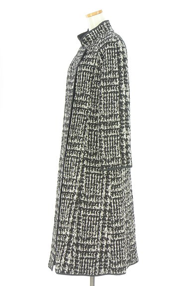 HIROKO BIS（ヒロコビス）の古着「ツイードニットロングコート（コート）」大画像３へ