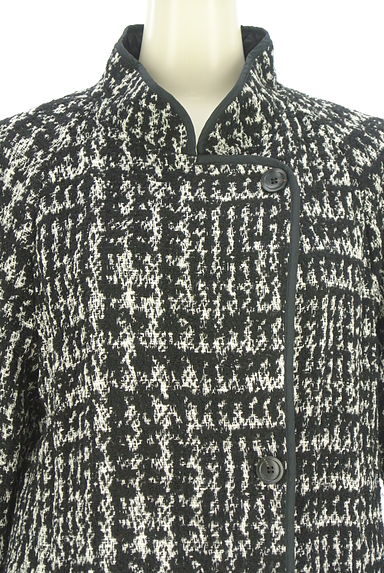 HIROKO BIS（ヒロコビス）の古着「ツイードニットロングコート（コート）」大画像４へ