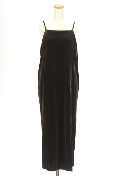 クリックで大画像表示 Kastane(カスタネ)の古着「ベロアロングキャミワンピース(キャミワンピース)」大画像1へ