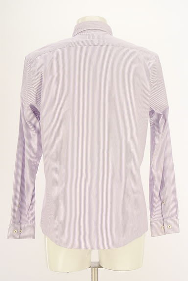 BURBERRY BLACK LABEL（バーバリーブラックレーベル）の古着「ワンポイントストライプシャツ（カジュアルシャツ）」大画像２へ