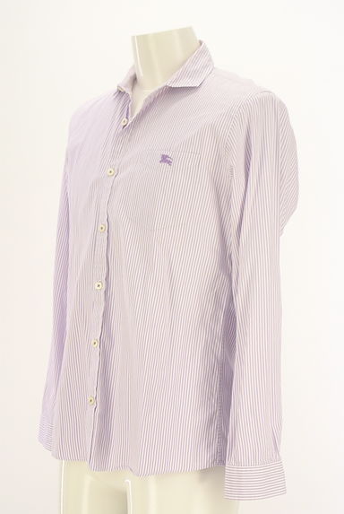 BURBERRY BLACK LABEL（バーバリーブラックレーベル）の古着「ワンポイントストライプシャツ（カジュアルシャツ）」大画像３へ