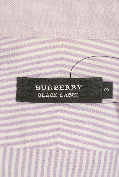 BURBERRY BLACK LABEL（バーバリーブラックレーベル）の古着「ワンポイントストライプシャツ（カジュアルシャツ）」大画像６へ