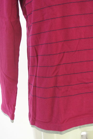 BURBERRY BLACK LABEL（バーバリーブラックレーベル）の古着「レイヤード風ステッチロンT（カットソー・プルオーバー）」大画像５へ