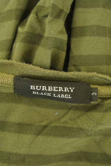 BURBERRY BLACK LABEL（バーバリーブラックレーベル）の古着「ワンポイントボーダーロンT（Ｔシャツ）」大画像６へ