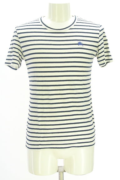 BURBERRY BLACK LABEL（バーバリーブラックレーベル）の古着「ワンポイントボーダーTシャツ（Ｔシャツ）」大画像１へ