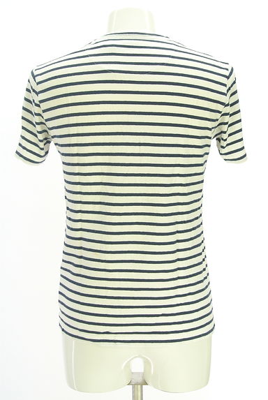 BURBERRY BLACK LABEL（バーバリーブラックレーベル）の古着「ワンポイントボーダーTシャツ（Ｔシャツ）」大画像２へ