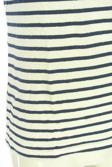 BURBERRY BLACK LABEL（バーバリーブラックレーベル）の古着「ワンポイントボーダーTシャツ（Ｔシャツ）」大画像５へ