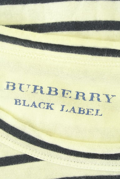 BURBERRY BLACK LABEL（バーバリーブラックレーベル）の古着「ワンポイントボーダーTシャツ（Ｔシャツ）」大画像６へ