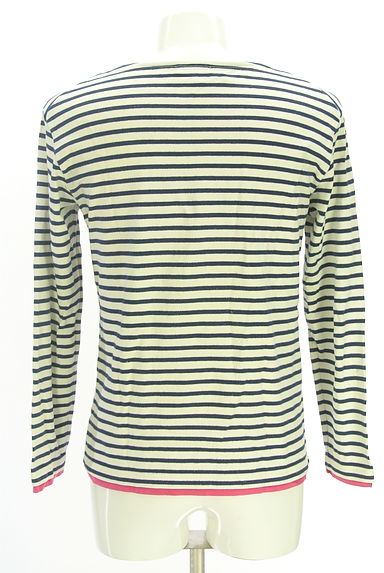 BURBERRY BLACK LABEL（バーバリーブラックレーベル）の古着「ワンポイントボーダーカットソー（カットソー・プルオーバー）」大画像２へ