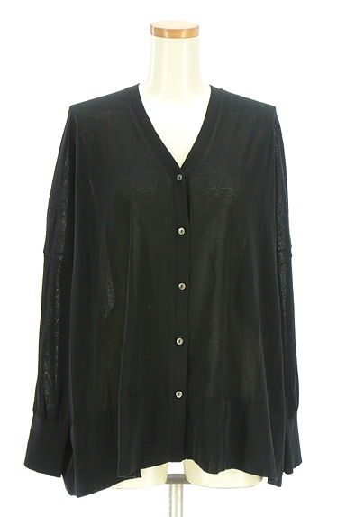 クリックで大画像表示 BARNYARDSTORM(バンヤードストーム)の古着「シアーニットワイドカーディガン(カーディガン・ボレロ)」大画像1へ