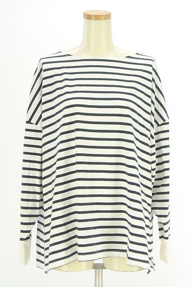 BARNYARDSTORM（バンヤードストーム）の古着「オーバーサイズドルマンボーダーカットソー（カットソー・プルオーバー）」大画像１へ