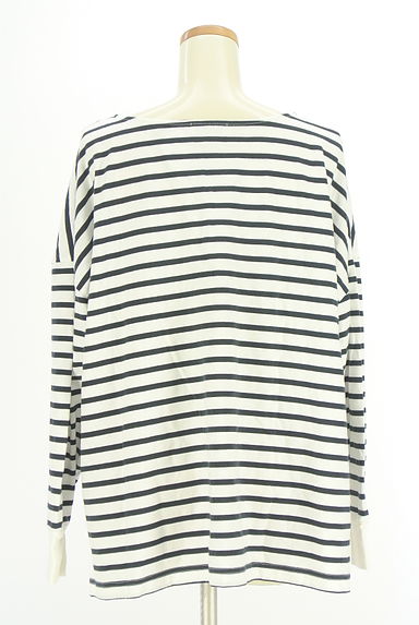 BARNYARDSTORM（バンヤードストーム）の古着「オーバーサイズドルマンボーダーカットソー（カットソー・プルオーバー）」大画像２へ