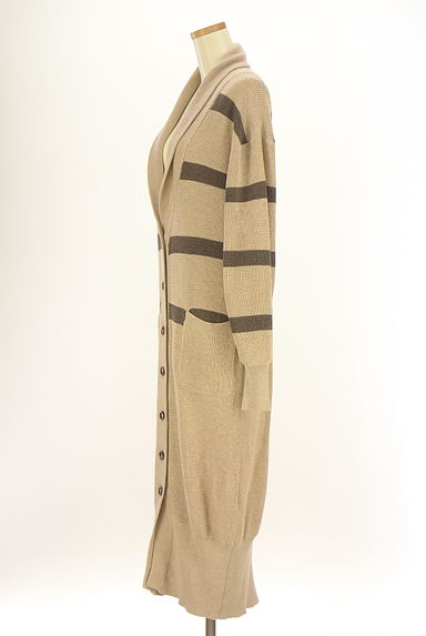 ayane（アヤン）の古着「ボーダーロングニットカーディガン（カーディガン・ボレロ）」大画像３へ