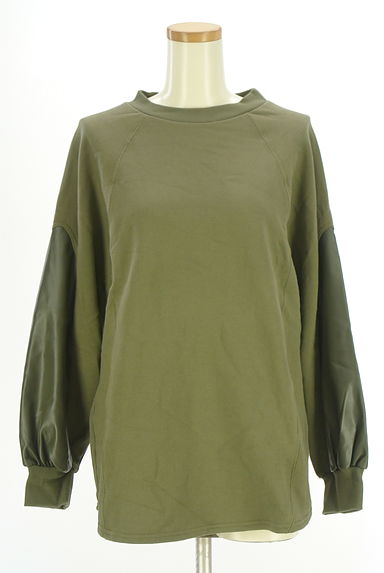 クリックで大画像表示 CYNICAL(シニカル)の古着「エコレザー切替ドルマンスウェット(スウェット・パーカー)」大画像1へ