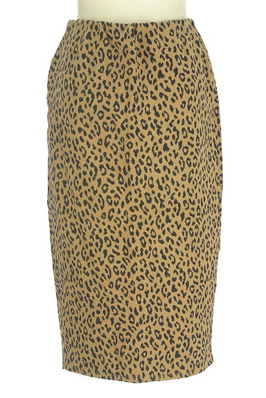 クリックで大画像表示 CYNICAL(シニカル)の古着「レオパード柄ラップ風膝下起毛スカート(スカート)」大画像2へ