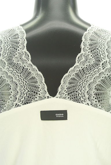 クリックで大画像表示 ayane(アヤン)の古着「レース切替リブトップス(カットソー・プルオーバー)」大画像5へ