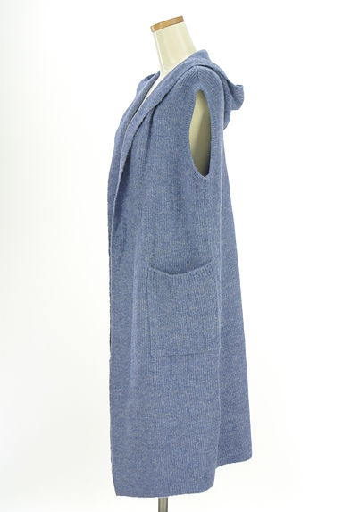 クリックで大画像表示 ayane(アヤン)の古着「フーディロングニットジレ(ベスト・ジレ)」大画像3へ