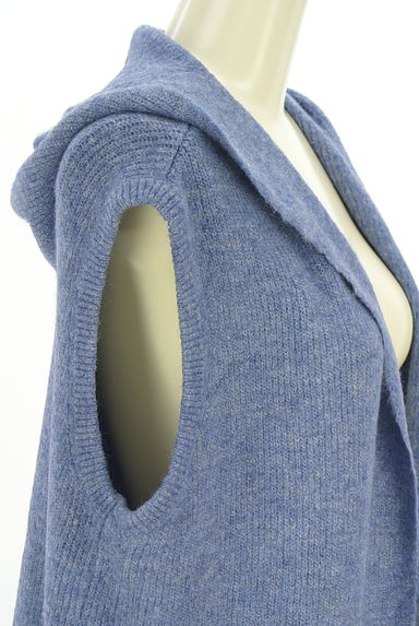 クリックで大画像表示 ayane(アヤン)の古着「フーディロングニットジレ(ベスト・ジレ)」大画像4へ
