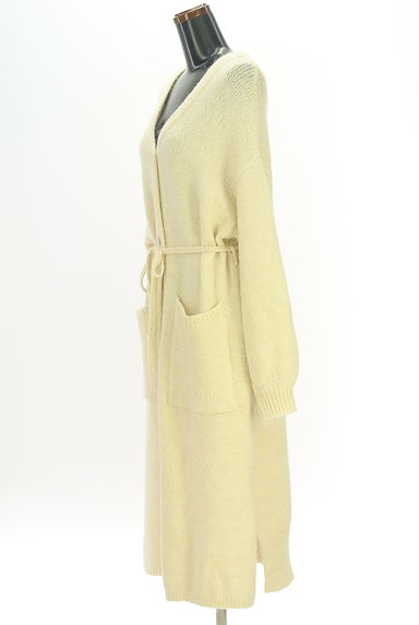 Samansa Mos2（サマンサモスモス）の古着「ベルト付きロングニットカーディガン（カーディガン・ボレロ）」大画像３へ