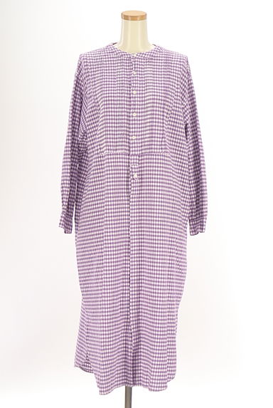 Samansa Mos2（サマンサモスモス）の古着「ギンガムチェックシャツワンピース（ワンピース・チュニック）」大画像１へ