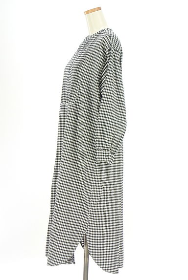 Samansa Mos2（サマンサモスモス）の古着「ギンガムチェックシャツワンピース（ワンピース・チュニック）」大画像３へ