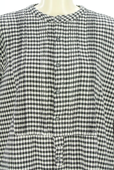 Samansa Mos2（サマンサモスモス）の古着「ギンガムチェックシャツワンピース（ワンピース・チュニック）」大画像４へ