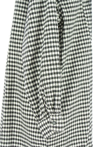 Samansa Mos2（サマンサモスモス）の古着「ギンガムチェックシャツワンピース（ワンピース・チュニック）」大画像５へ