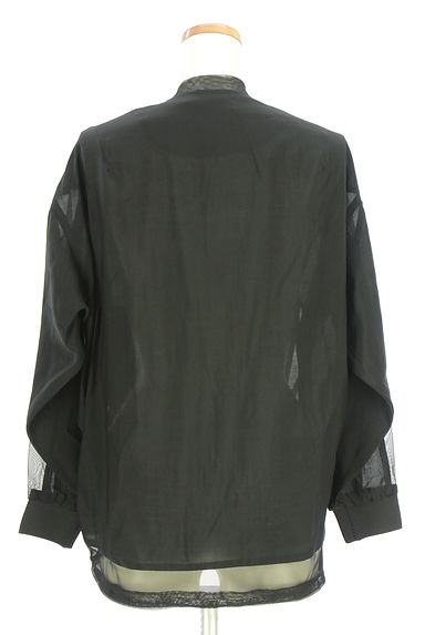 DOUDOU（ドゥドゥ）の古着「ドロストヘムメッシュ切替ブルゾン（ブルゾン・スタジャン）」大画像２へ