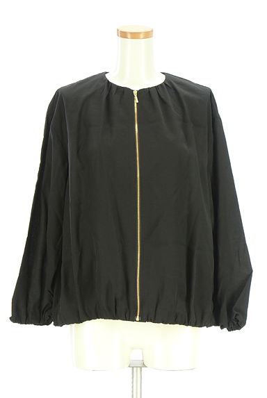 クリックで大画像表示 23区(ニジュウサンク)の古着「ジップアップノーカラーブルゾン(ブルゾン・スタジャン)」大画像1へ