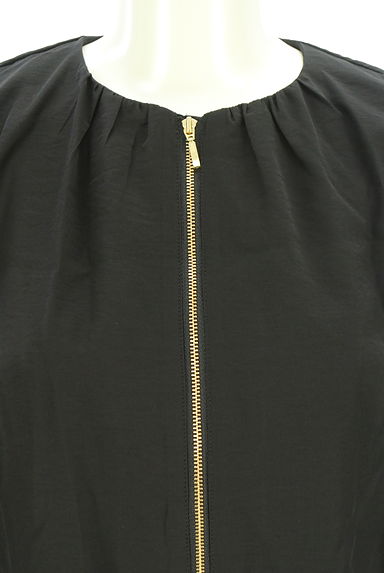 クリックで大画像表示 23区(ニジュウサンク)の古着「ジップアップノーカラーブルゾン(ブルゾン・スタジャン)」大画像4へ