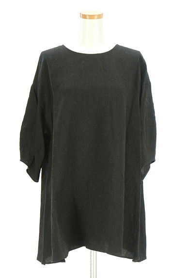 クリックで大画像表示 BEARDSLEY(ビアズリー)の古着「パールボタンフレアリネンブラウス(ジャケット)」大画像1へ