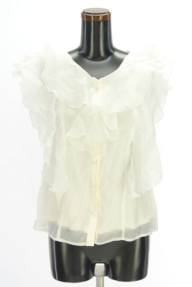 クリックで大画像表示 MISCH MASCH(ミッシュマッシュ)の古着「フリルシアーブラウス(ブラウス)」大画像1へ