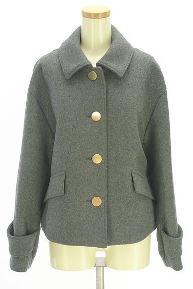 クリックで大画像表示 Apuweiser riche(アプワイザーリッシェ)の古着「ショート丈ウールコート(コート)」大画像1へ