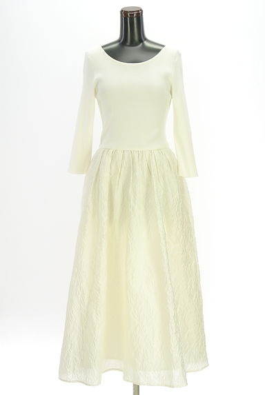 クリックで大画像表示 Apuweiser riche(アプワイザーリッシェ)の古着「別地切替ワンピース(ワンピース・チュニック)」大画像1へ