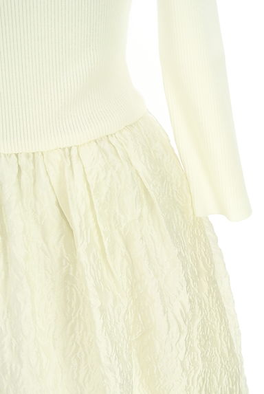 クリックで大画像表示 Apuweiser riche(アプワイザーリッシェ)の古着「別地切替ワンピース(ワンピース・チュニック)」大画像5へ