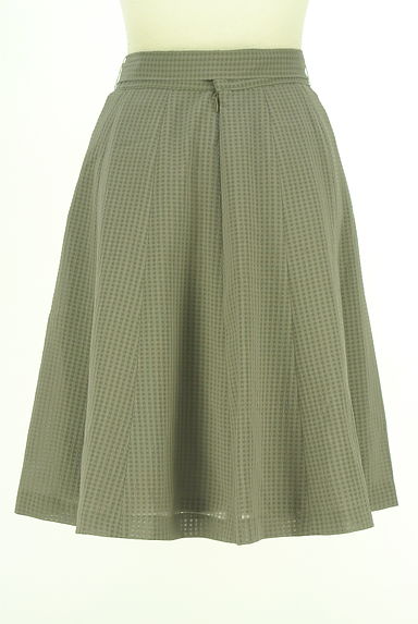 クリックで大画像表示 KarL Park Lane(カールパークレーン)の古着「ベルト付きシアーチェック膝丈スカート(スカート)」大画像2へ