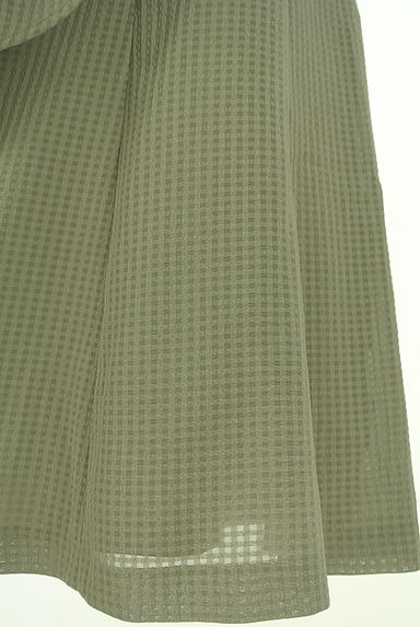 クリックで大画像表示 KarL Park Lane(カールパークレーン)の古着「ベルト付きシアーチェック膝丈スカート(スカート)」大画像5へ