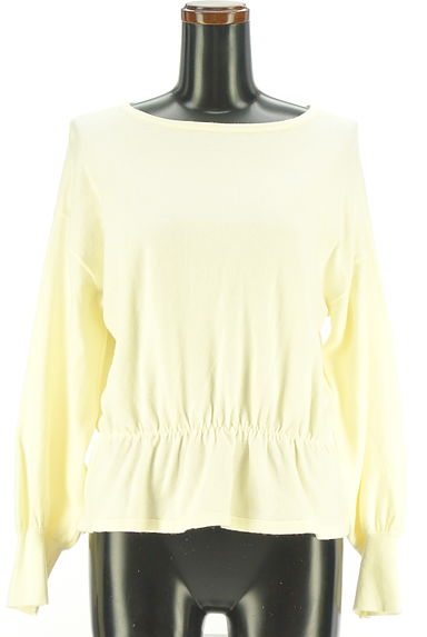 クリックで大画像表示 earth music&ecology(アースミュージック&エコロジー)の古着「ウエストゴムペプラムニット(ニット)」大画像1へ