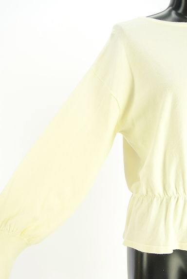 クリックで大画像表示 earth music&ecology(アースミュージック&エコロジー)の古着「ウエストゴムペプラムニット(ニット)」大画像4へ