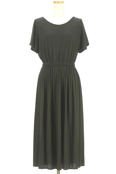 クリックで大画像表示 earth music&ecology(アースミュージック&エコロジー)の古着「ストレッチプリーツロングワンピース(ワンピース・チュニック)」大画像1へ