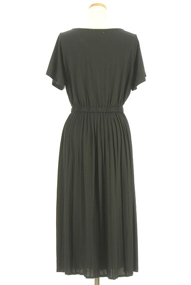 クリックで大画像表示 earth music&ecology(アースミュージック&エコロジー)の古着「ストレッチプリーツロングワンピース(ワンピース・チュニック)」大画像2へ