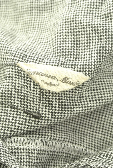 クリックで大画像表示 Samansa Mos2(サマンサモスモス)の古着「チェック柄綿麻チュニック(カットソー・プルオーバー)」大画像6へ