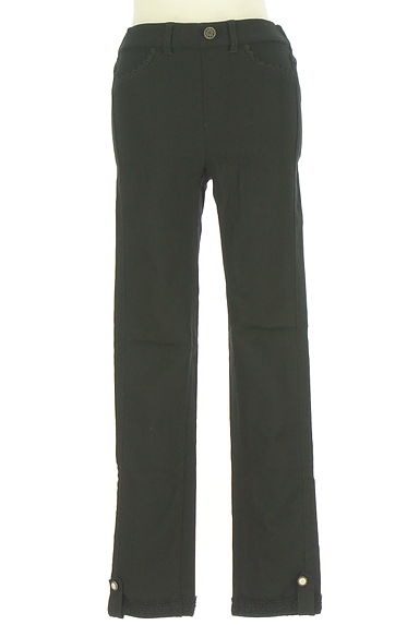 axes femme（アクシーズファム）の古着「レース付ストレッチストレートパンツ（パンツ）」大画像１へ