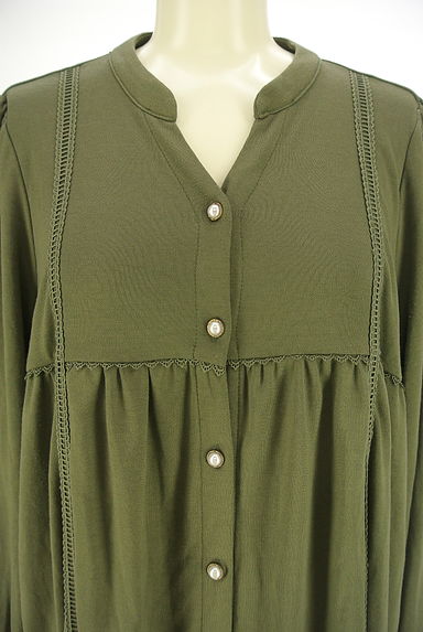 axes femme（アクシーズファム）の古着「パールボタンロングフレアワンピース（ワンピース・チュニック）」大画像４へ