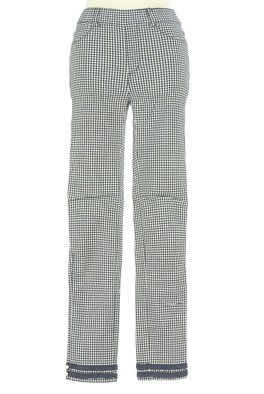 クリックで大画像表示 axes femme(アクシーズファム)の古着「レース裾ギンガムチェックスキニーパンツ(パンツ)」大画像1へ