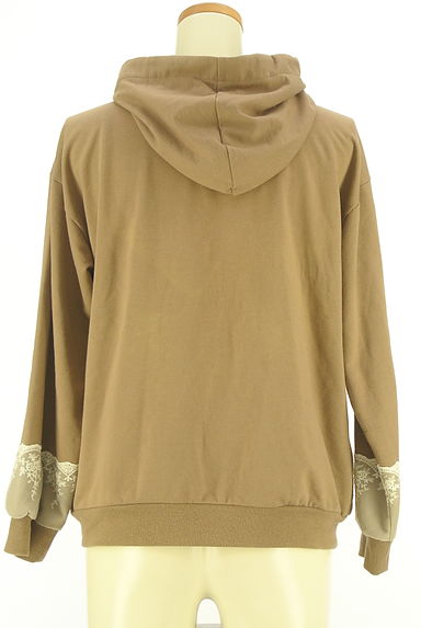 axes femme（アクシーズファム）の古着「刺繍レース付ジップアップパーカー（スウェット・パーカー）」大画像２へ