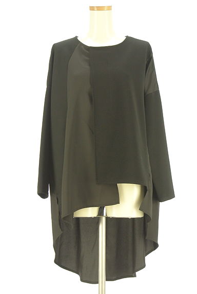 クリックで大画像表示 OSMOSIS(オズモーシス)の古着「素材切替フィッシュテールプルオーバー(カットソー・プルオーバー)」大画像1へ