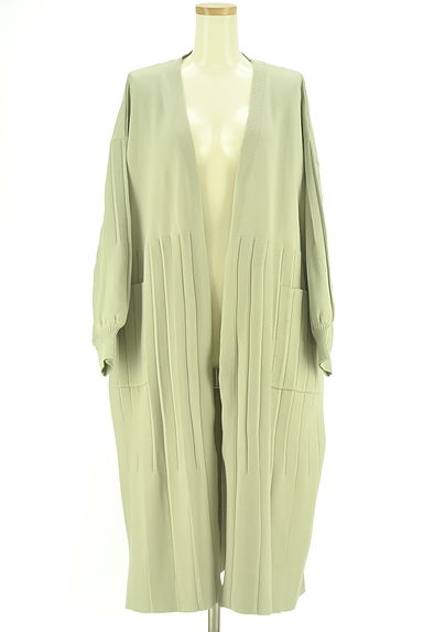 クリックで大画像表示 OSMOSIS(オズモーシス)の古着「太リブ切替ログニットカーディガン(カーディガン・ボレロ)」大画像1へ