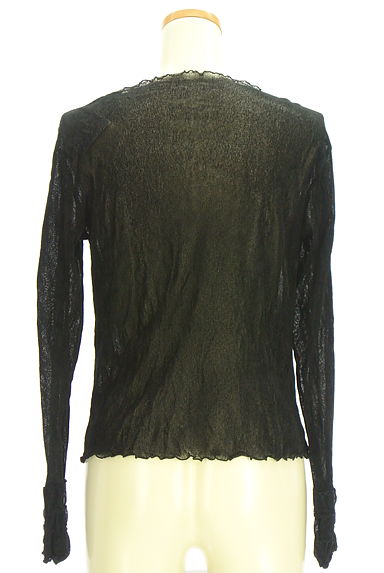 クリックで大画像表示 HIROKO KOSHINO(ヒロココシノ)の古着「シアーニットカットソー(カットソー・プルオーバー)」大画像2へ