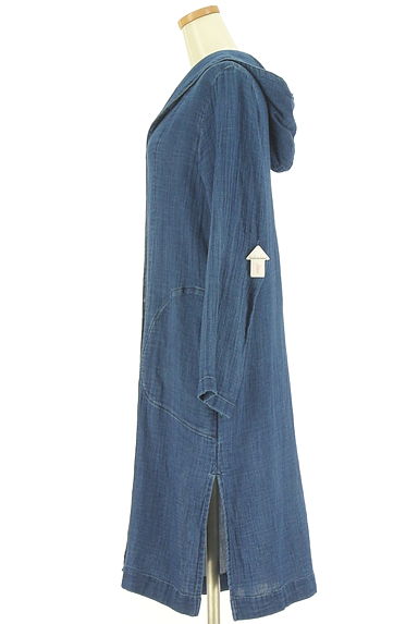 クリックで大画像表示 HIROKO BIS(ヒロコビス)の古着「デニムライクコットンライトコート(コート)」大画像3へ